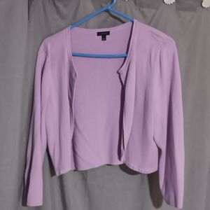 Talbots Light Purple Women's Sweater Shrug